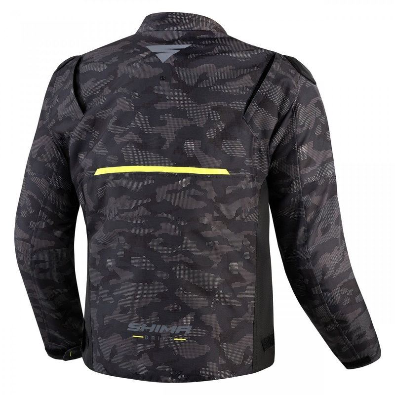 Moottoripyörätakki Shima Drift camo-musta
