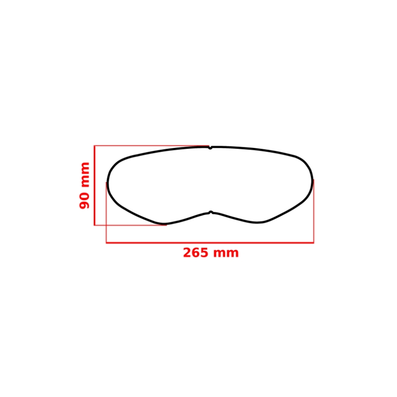 Universaali huurtumisenestokalvo FogCity Easy endurokypäriinille