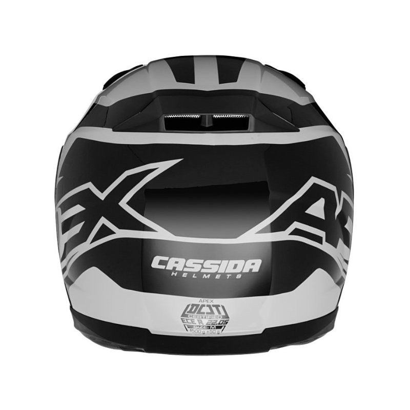 Přilba na motorku Cassida Apex Contrast šedo-černá výprodej