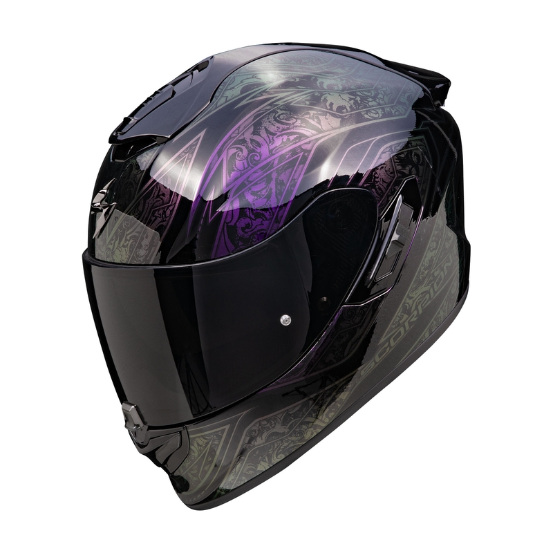 Integrální helma na motorku Scorpion EXO-1400 EVO II Air Fantasy černá-chameleon výprodej