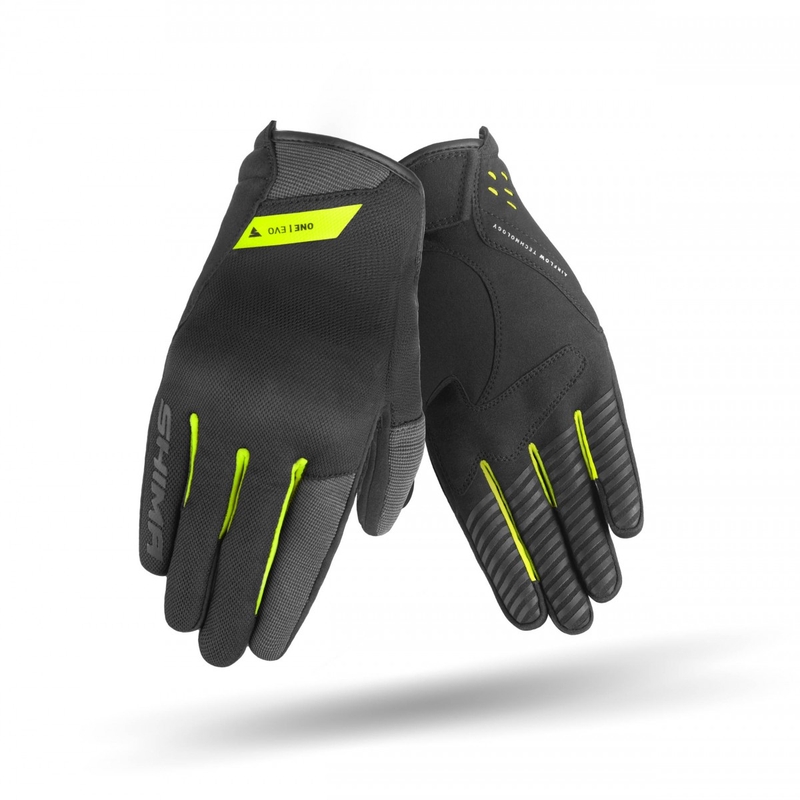 Moottoripyöräilyhanskat Shima One EVO keltainen fluo-musta