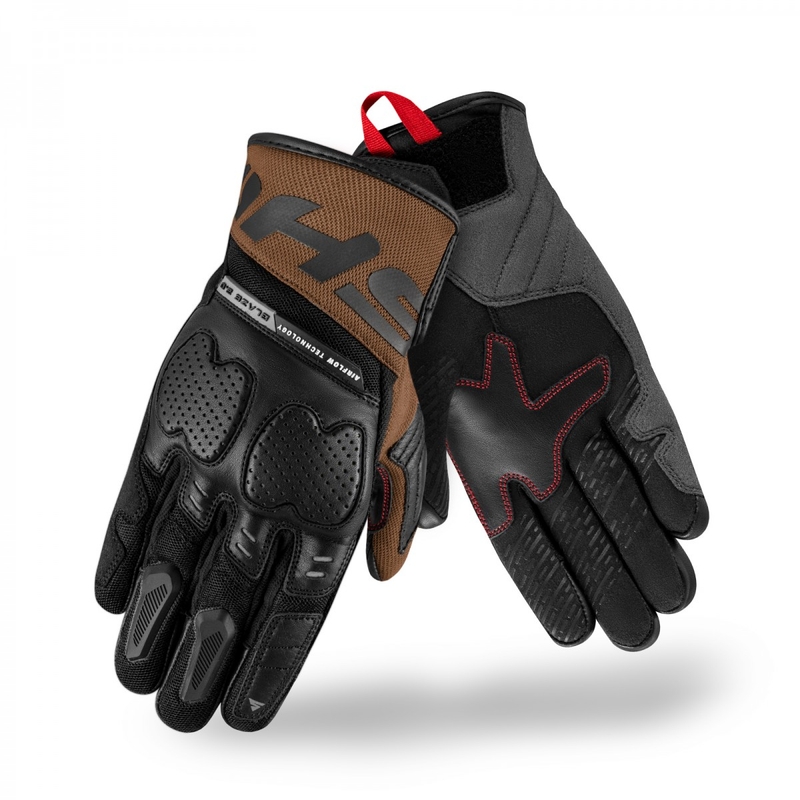 Moottoripyöräilykäsineet Shima Blaze 2.0 musta-ruskea