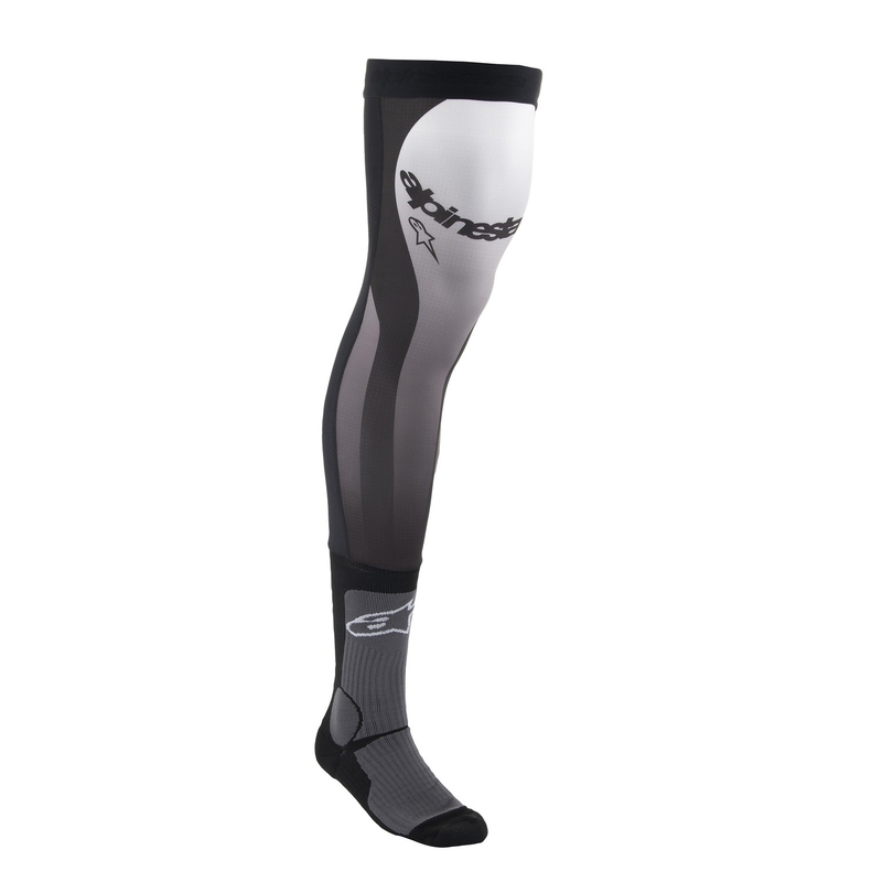 Alpinestars polvitukisukat musta ja valkoinen