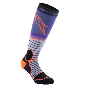 Alpinestars MX PRO musta-harmaa-violetti oranssi sukat