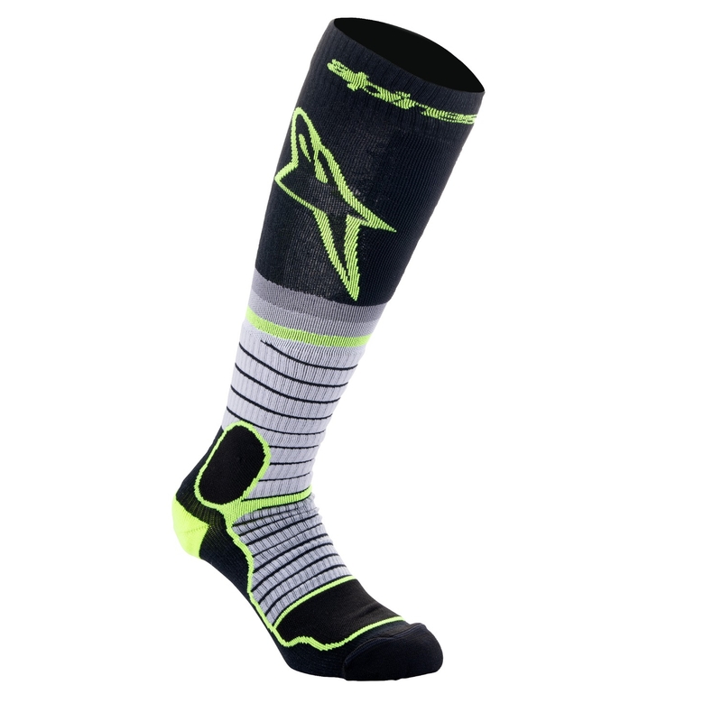Alpinestars MX PRO -sukat musta-keltainen-fluoharmaa