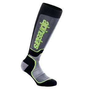Alpinestars MX Plus musta-harmaa-fluo-keltaiset sukat