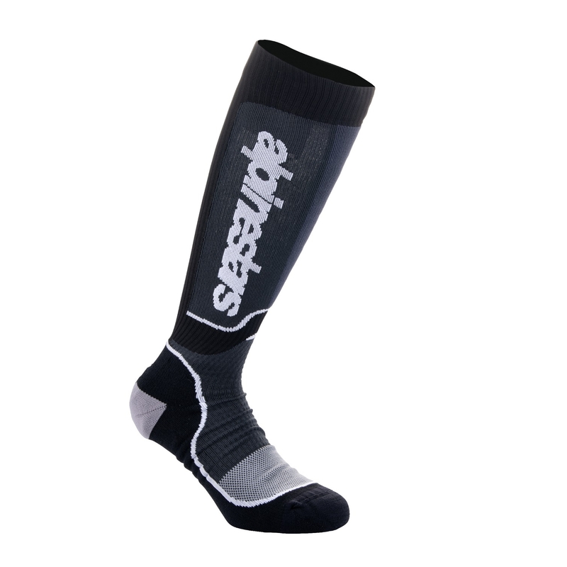 Alpinestars MX Plus mustavalkoiset lasten sukat