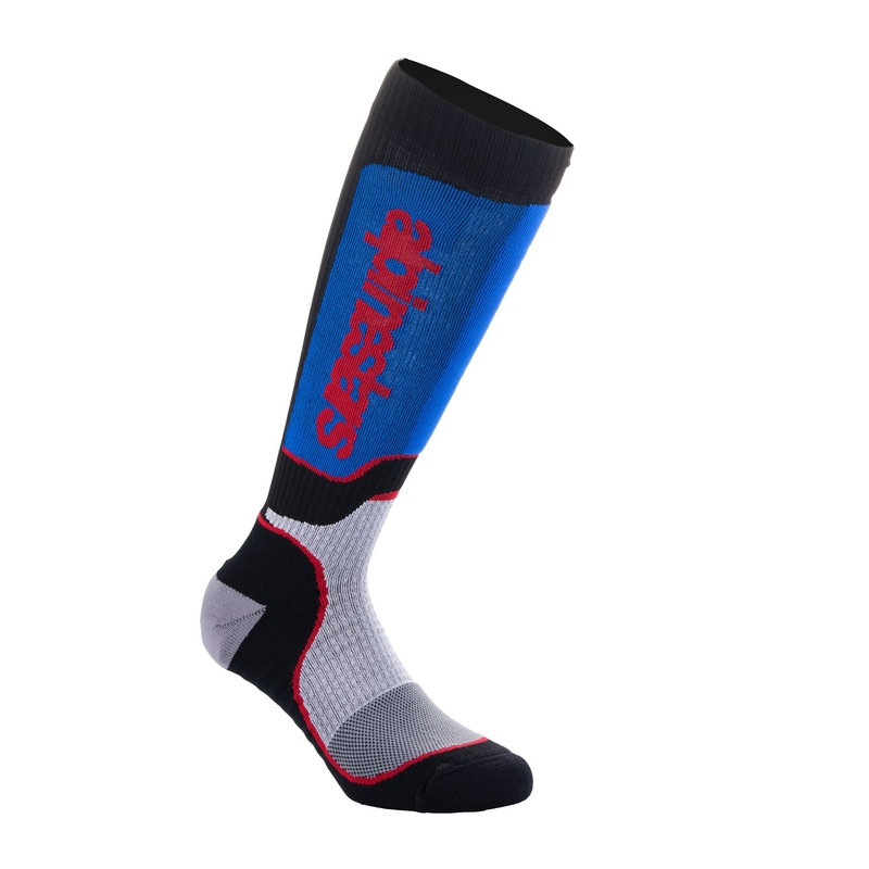 Lasten sukat Alpinestars MX Plus musta-punainen-sininen-harmaa