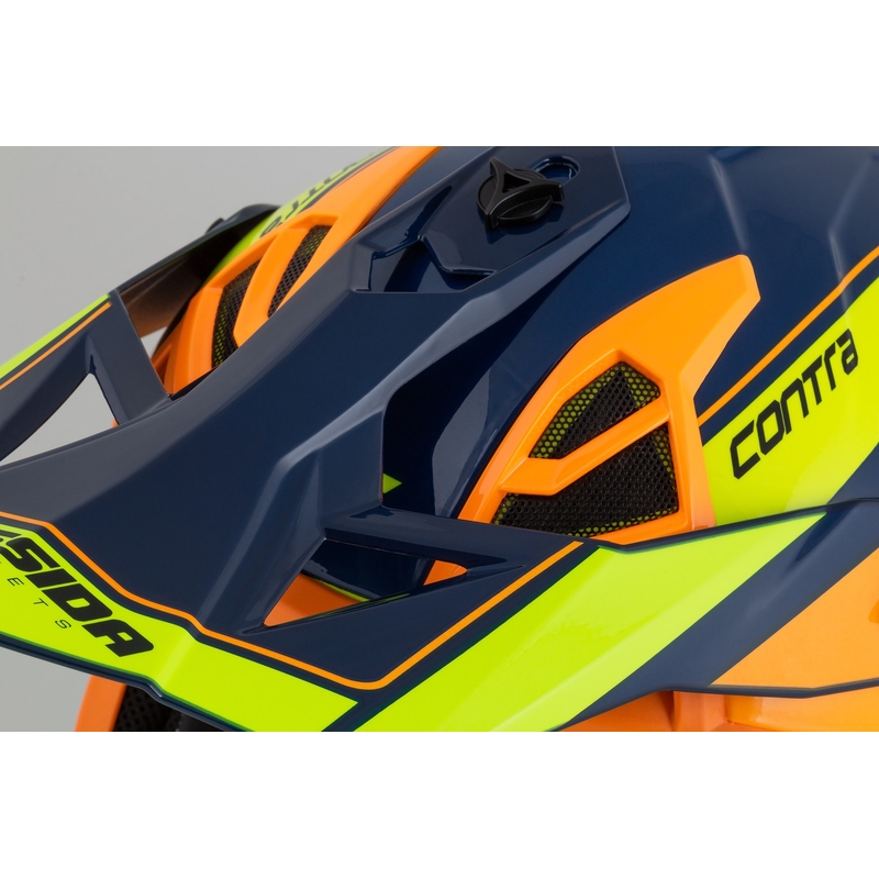 Motokrosová helma Cassida Cross Pro 2 Contra fluo žluto-oranžovo-modrá
