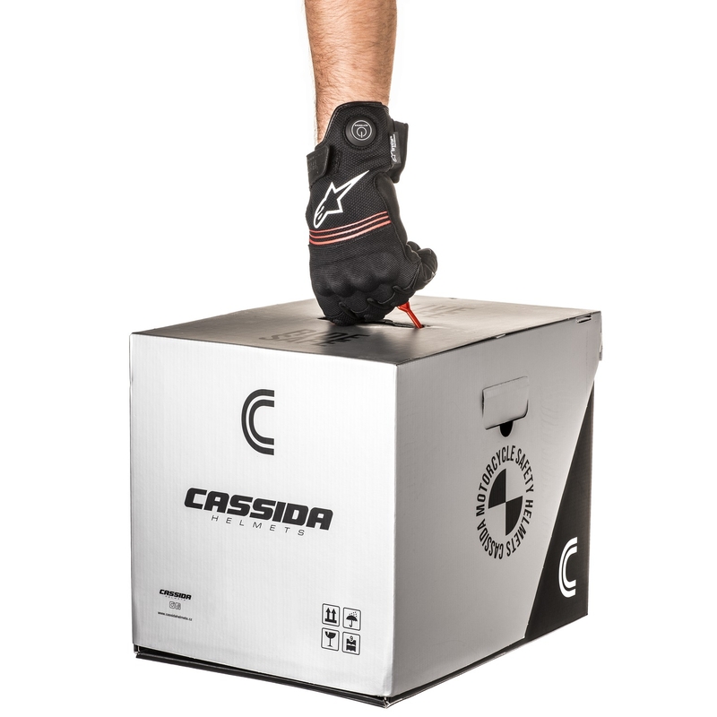 Motokrosová helma Cassida Cross Pro 2 Contra fluo žluto-oranžovo-modrá