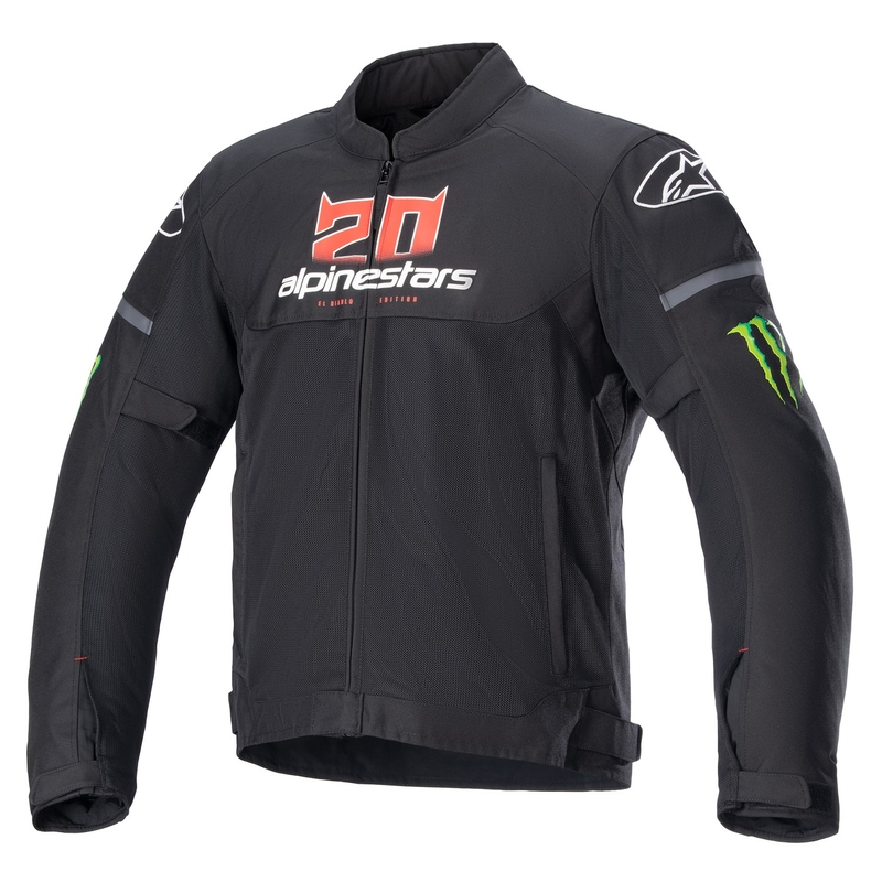 Bunda na motorku Alpinestars T-SPS Air Monster FQ20 2024 černo-červeno-bílo-zelená