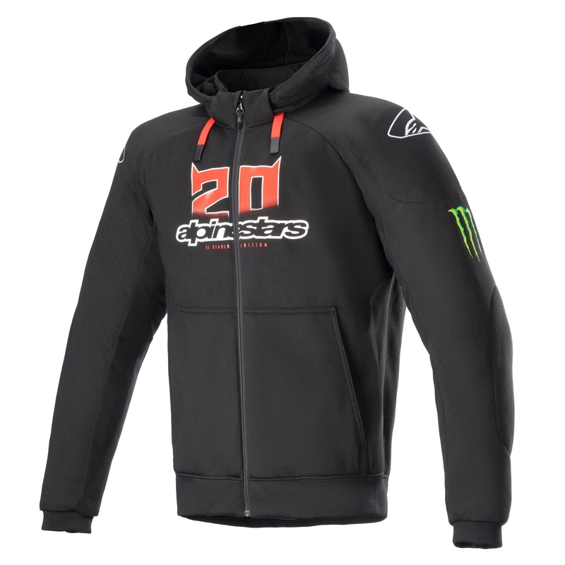Alpinestars Chrome Ignition Monster FQ20 Musta-punainen-valko-vihreä Moottoripyöräily takki