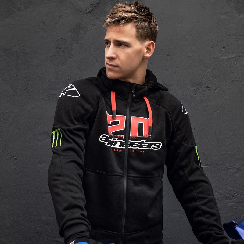 Alpinestars Chrome Ignition Monster FQ20 Musta-punainen-valko-vihreä Moottoripyöräily takki