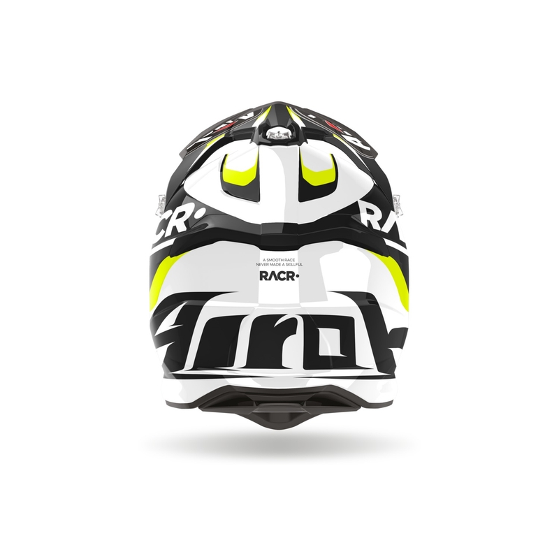 Motocross kypärä Airoh Strycker Racr 2024 kiiltävä alennusmyynti