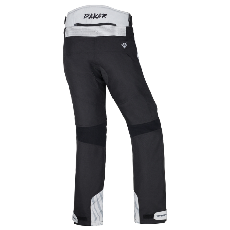 Naisten RSA Dakar 2 Musta ja harmaa Moottoripyöräilyhousut