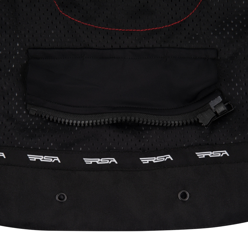 Naisten RSA Wasp Musta-valkoinen-keltainen moottoripyörä takki