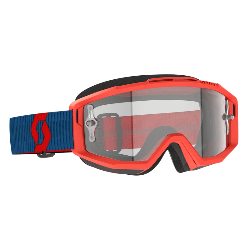 Motokrosové brýle SCOTT Split OTG modro-fluo červené