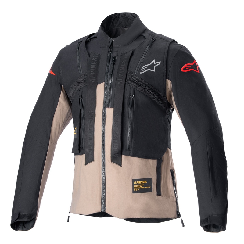 Alpinestars Techdura Musta ja ruskea Moottoripyöräily takki