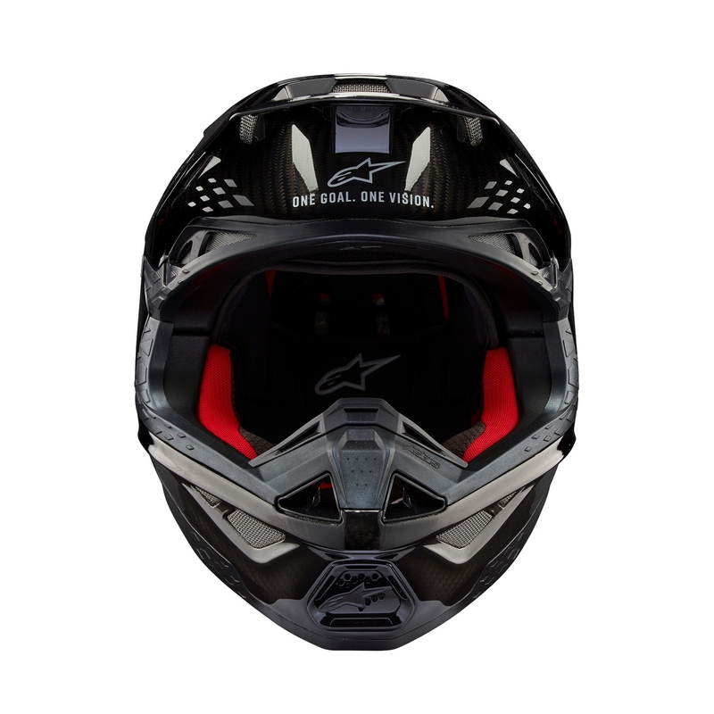 Alpinestars Supertech S-M10 Solid Gloss Carbon Motocross-kypärä