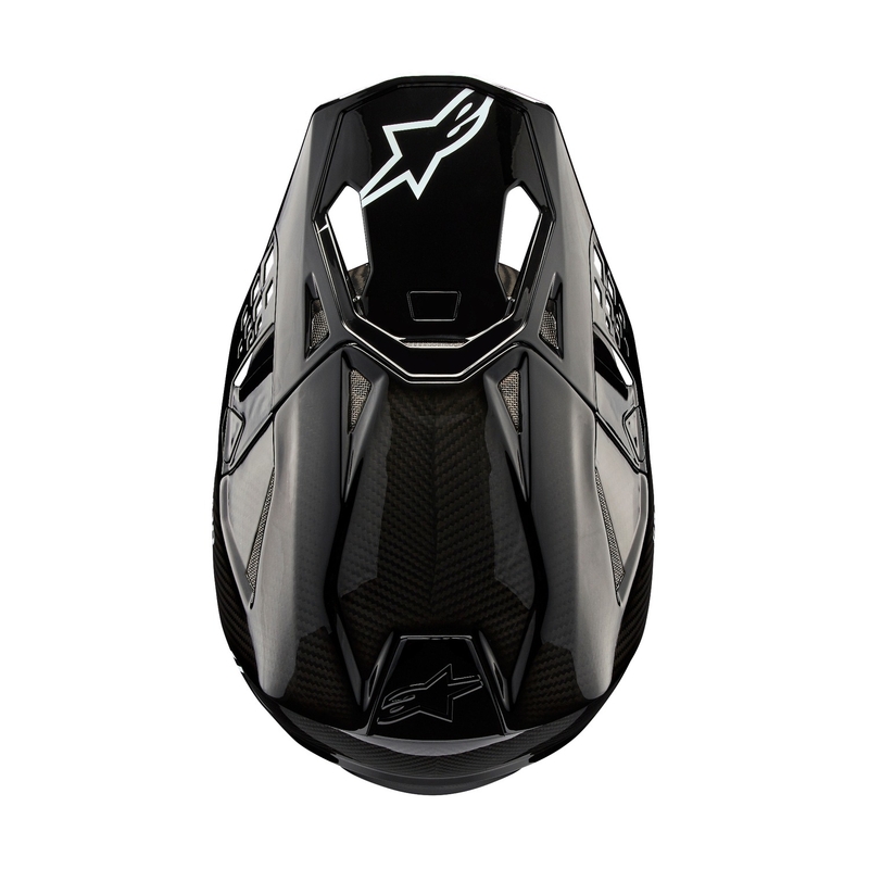 Alpinestars Supertech S-M10 Solid Gloss Carbon Motocross-kypärä