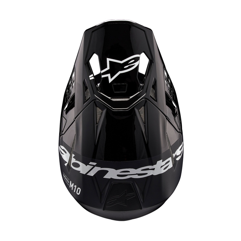 Alpinestars Supertech S-M10 Flood Motocross kypärä musta-tummanharmaa