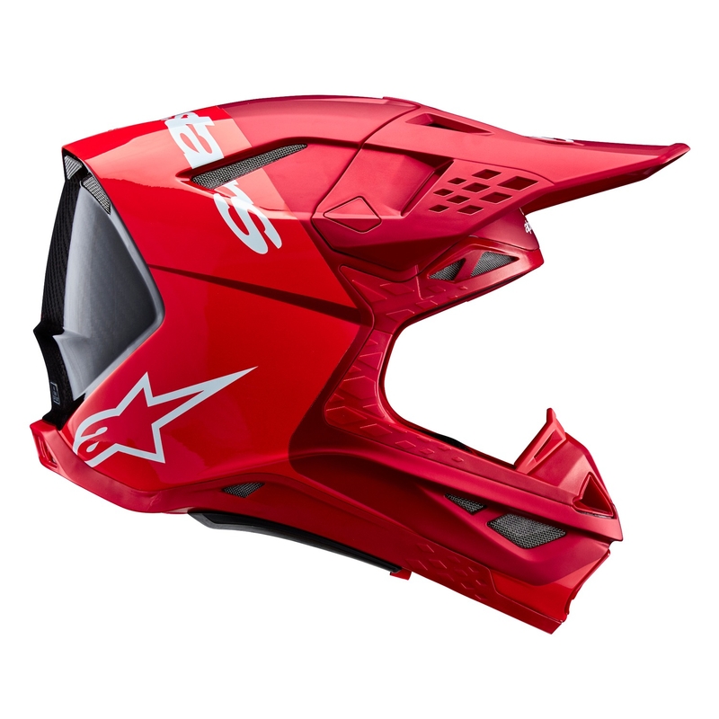 Alpinestars Supertech S-M10 Flood motocross kypärä matta fluo punainen