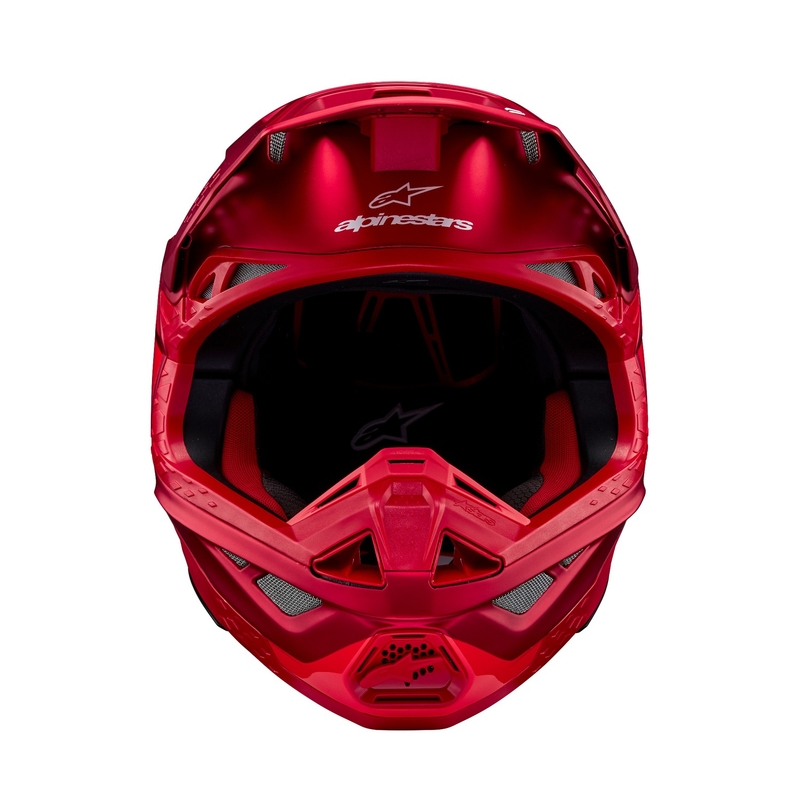 Alpinestars Supertech S-M10 Flood motocross kypärä matta fluo punainen