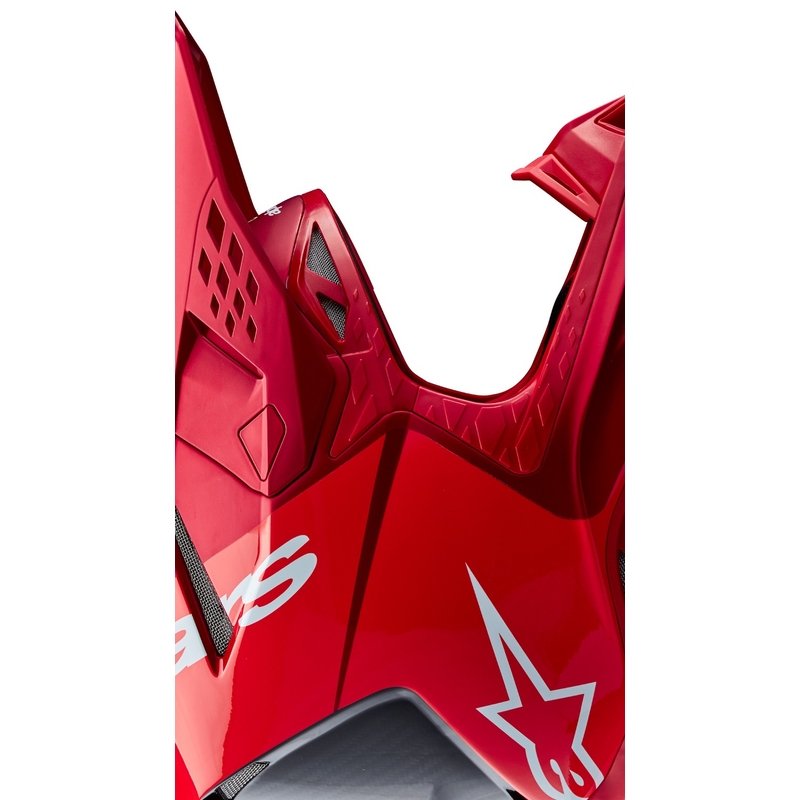Alpinestars Supertech S-M10 Flood motocross kypärä matta fluo punainen