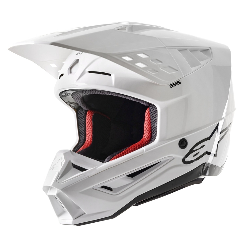 Alpinestars S-M5 Solid Motocross kypärä valkoinen