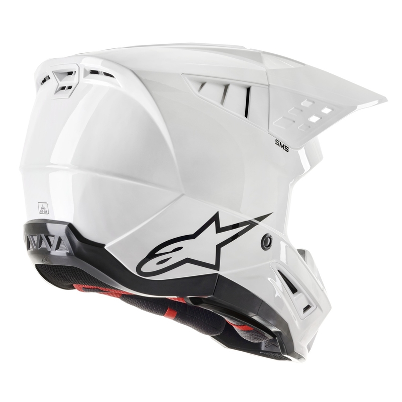 Alpinestars S-M5 Solid Motocross kypärä valkoinen