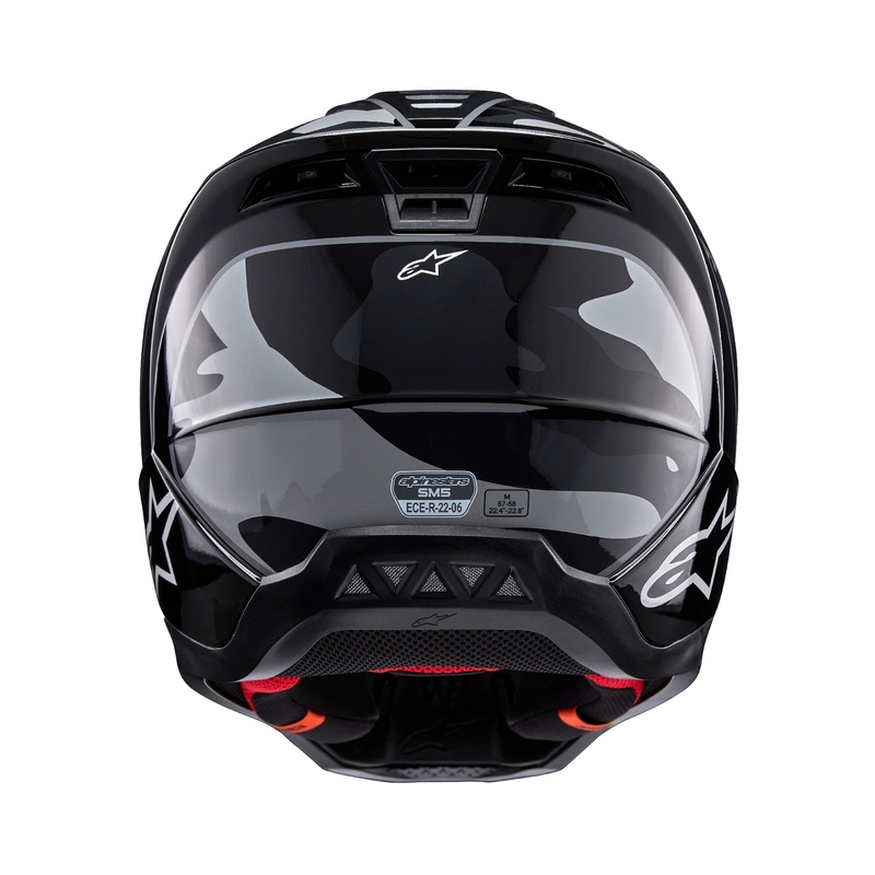Alpinestars S-M5 Rover 2 motocross kypärä musta ja hopea