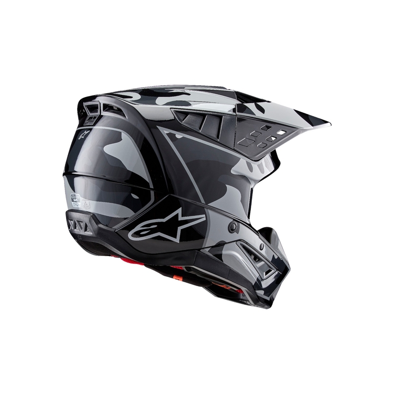 Alpinestars S-M5 Rover 2 motocross kypärä musta ja hopea