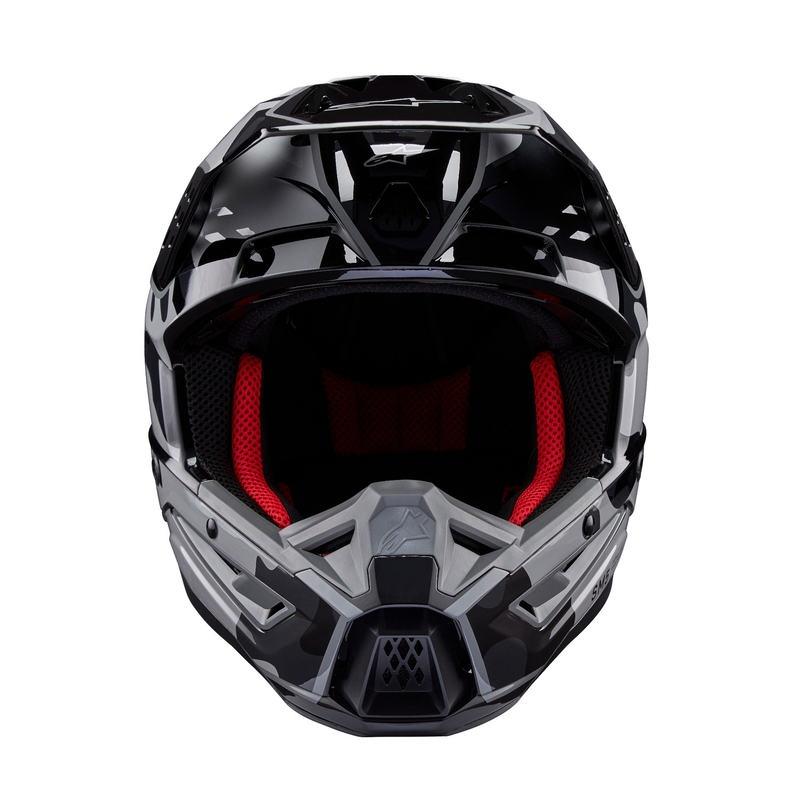Alpinestars S-M5 Rover 2 motocross kypärä musta ja hopea
