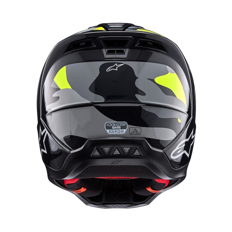 Alpinestars S-M5 Rover 2 motocross kypärä tummanharmaa-fluo keltainen