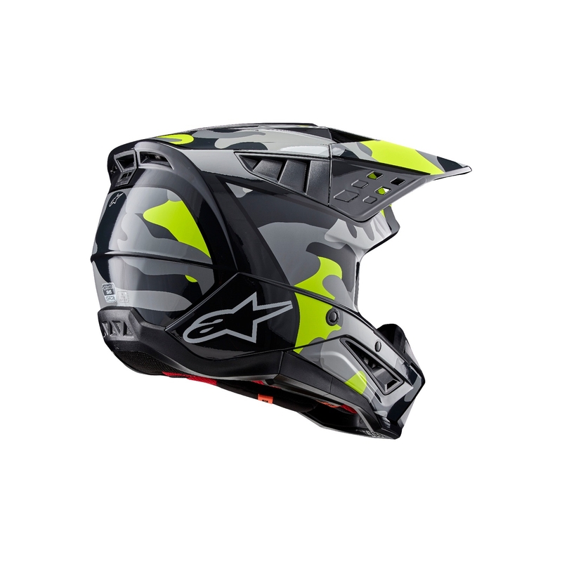 Alpinestars S-M5 Rover 2 motocross kypärä tummanharmaa-fluo keltainen
