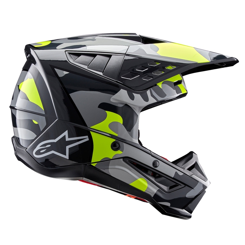 Alpinestars S-M5 Rover 2 motocross kypärä tummanharmaa-fluo keltainen