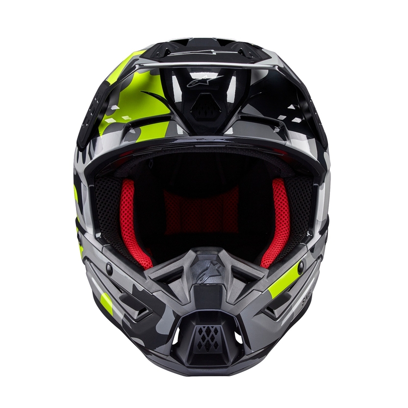 Alpinestars S-M5 Rover 2 motocross kypärä tummanharmaa-fluo keltainen