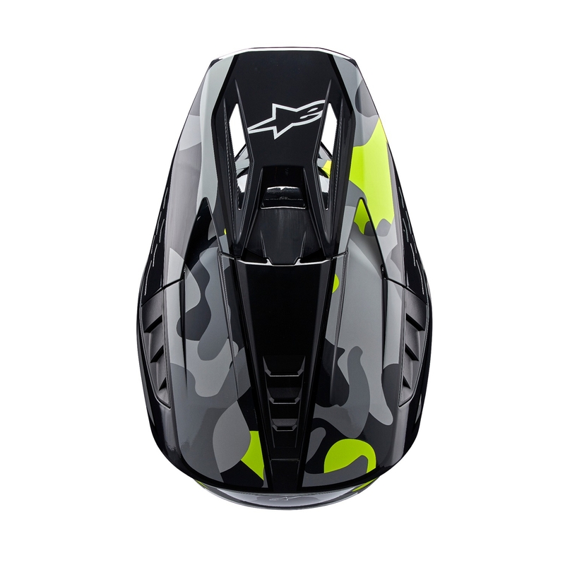 Alpinestars S-M5 Rover 2 motocross kypärä tummanharmaa-fluo keltainen