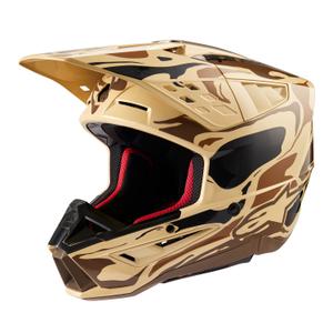 Alpinestars S-M5 Mineral motocross kypärä matta tummanruskea camo