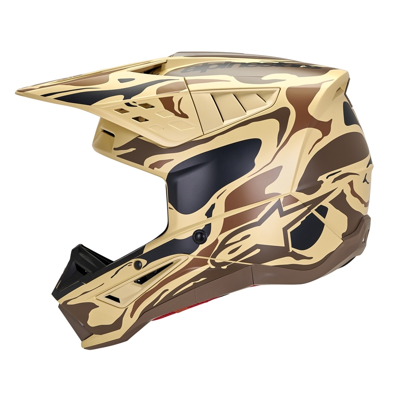 Alpinestars S-M5 Mineral motocross kypärä matta tummanruskea camo