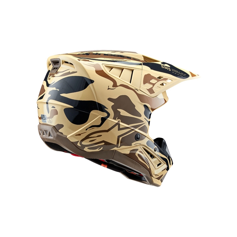Alpinestars S-M5 Mineral motocross kypärä matta tummanruskea camo