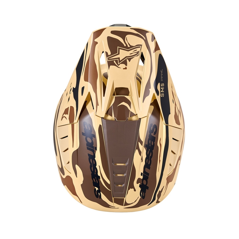 Alpinestars S-M5 Mineral motocross kypärä matta tummanruskea camo