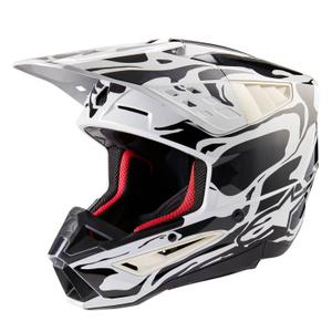 Alpinestars S-M5 Mineral harmaa camo motocross kypärä