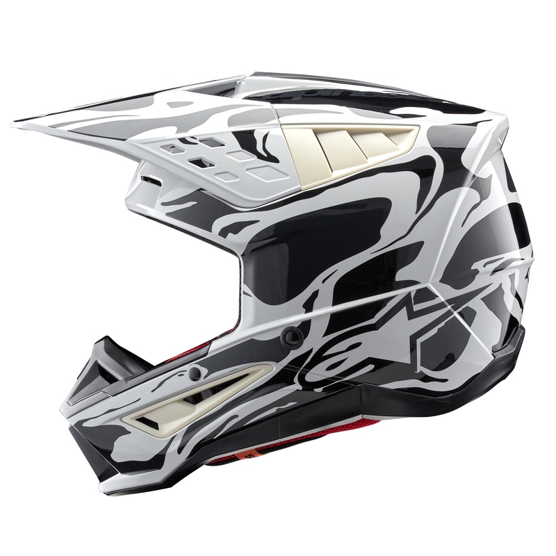 Alpinestars S-M5 Mineral harmaa camo motocross kypärä