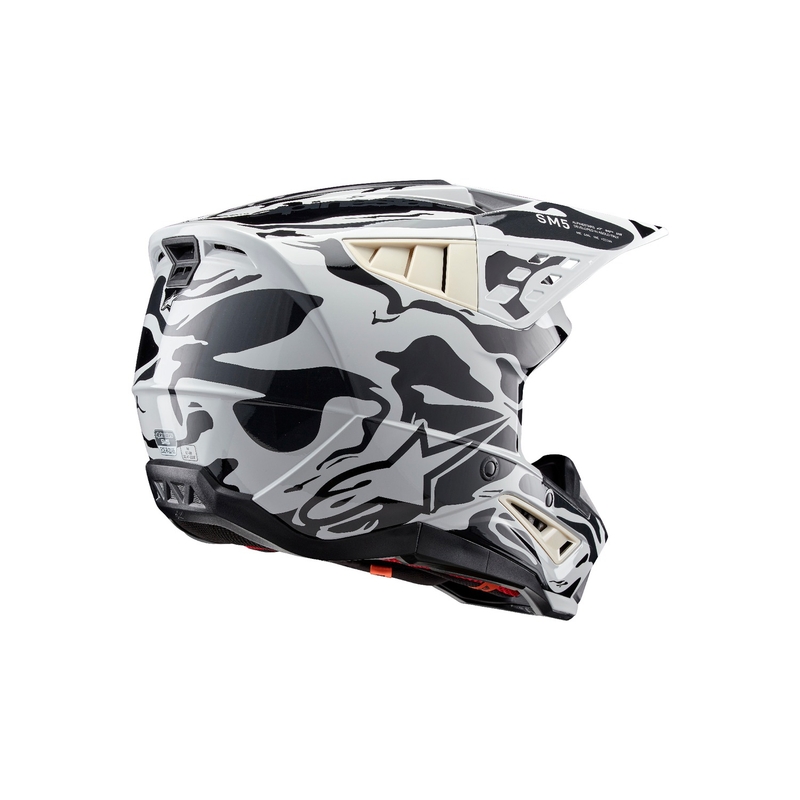 Alpinestars S-M5 Mineral harmaa camo motocross kypärä