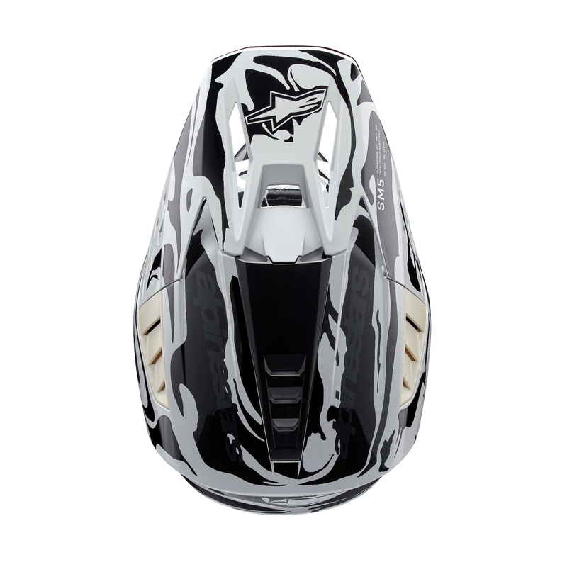 Alpinestars S-M5 Mineral harmaa camo motocross kypärä