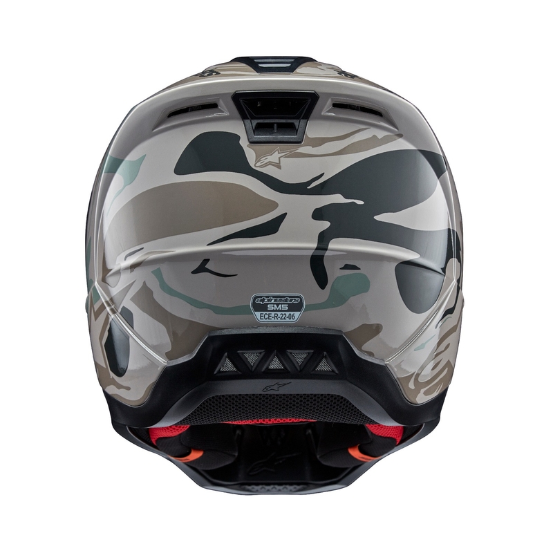 Alpinestars S-M5 Mineral harmaa-vihreä camo motocross kypärä