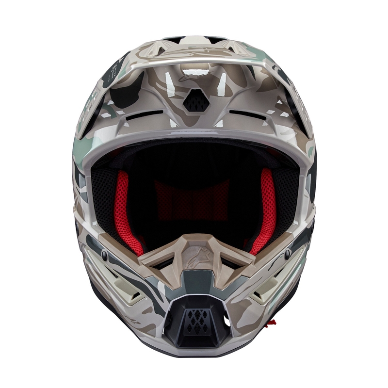 Alpinestars S-M5 Mineral harmaa-vihreä camo motocross kypärä