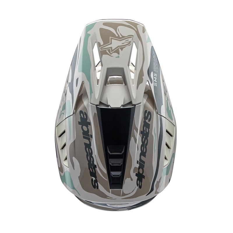 Alpinestars S-M5 Mineral harmaa-vihreä camo motocross kypärä