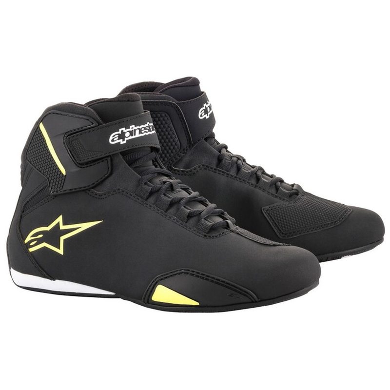 Alpinestars Sector Musta-Fluo Keltainen Moottoripyöräilykengät